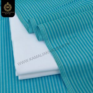 KK-612 Lining Khaddar Kurta With White Shalwar