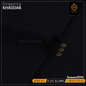 KKO-511 Pure Black Premium Organza Summer