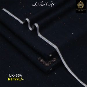 LK-304 BLACK Designer Summer Lawn Khaddar