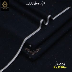LK-304 BLACK Designer Summer Lawn Khaddar