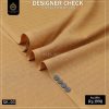 SK-03 Camel Check Designer Summer Khaddi